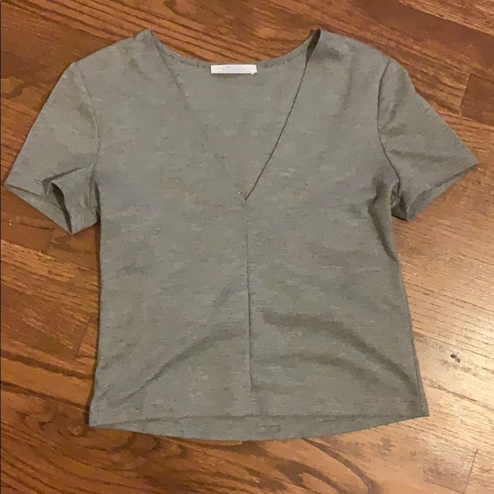Small Zara gray crop top